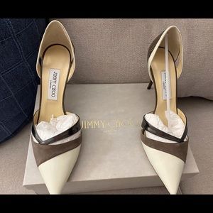 Jimmy Choo Marcine 85 Off White/Mink/Anthracite